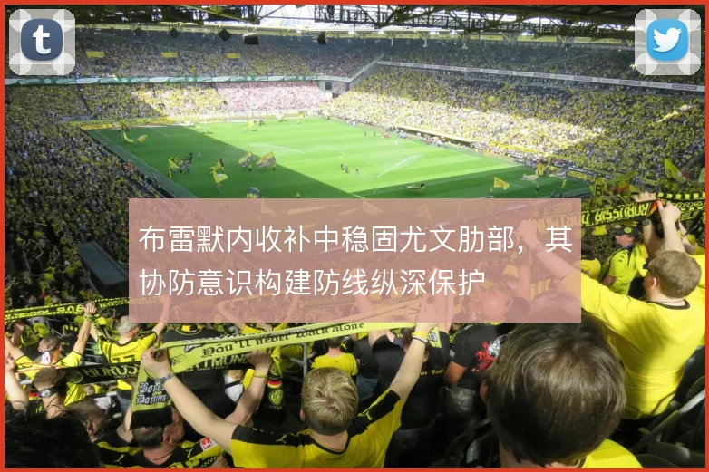布雷默内收补中稳固尤文肋部，其协防意识构建防线纵深保护